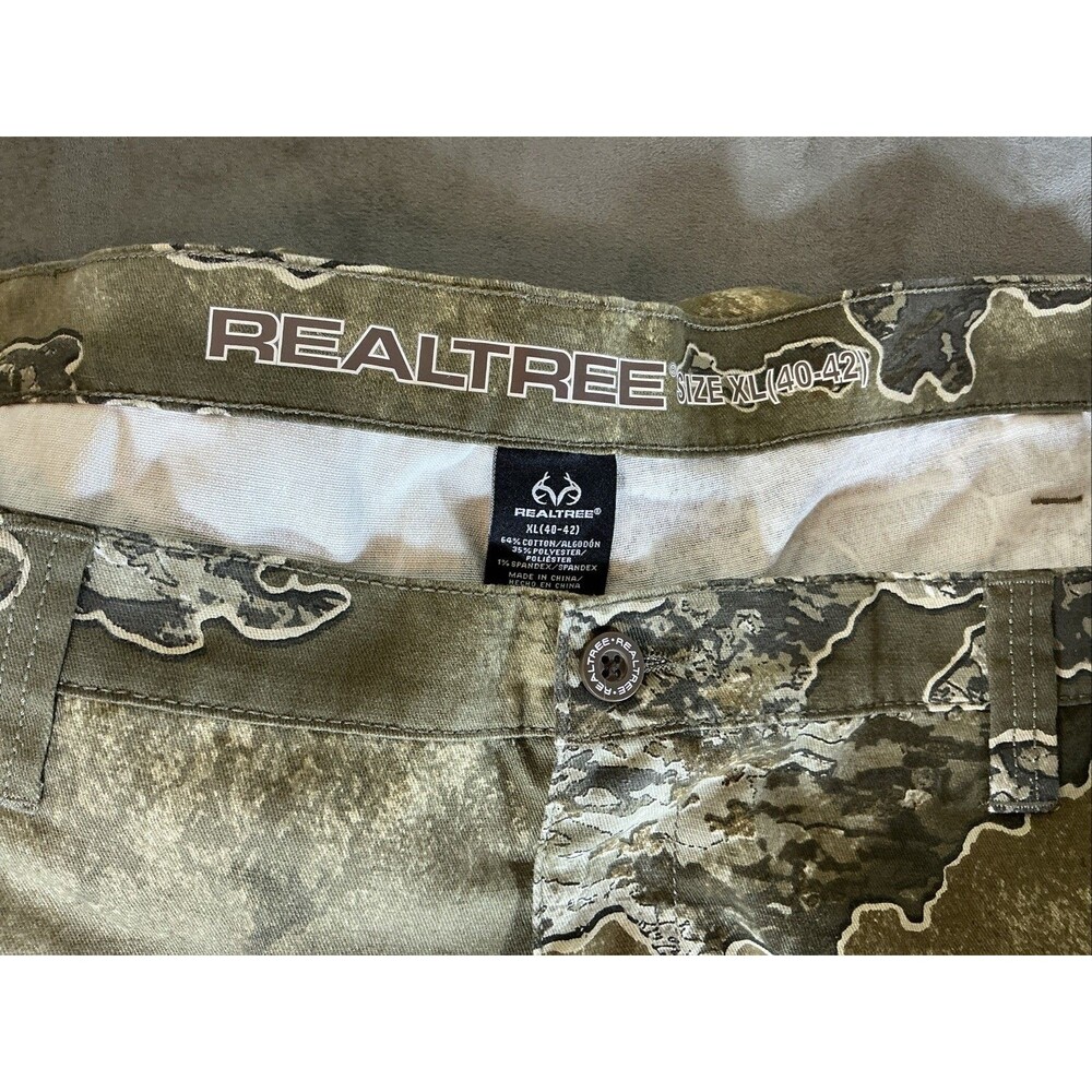 RealTree 40-42 Camo Pants New Cargo Style EXcape Fabric 6 pocket Men's